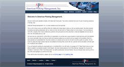 Desktop Screenshot of americanparkingmanagement.com