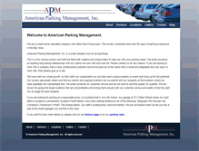 Tablet Screenshot of americanparkingmanagement.com